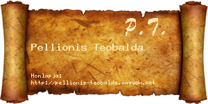 Pellionis Teobalda névjegykártya